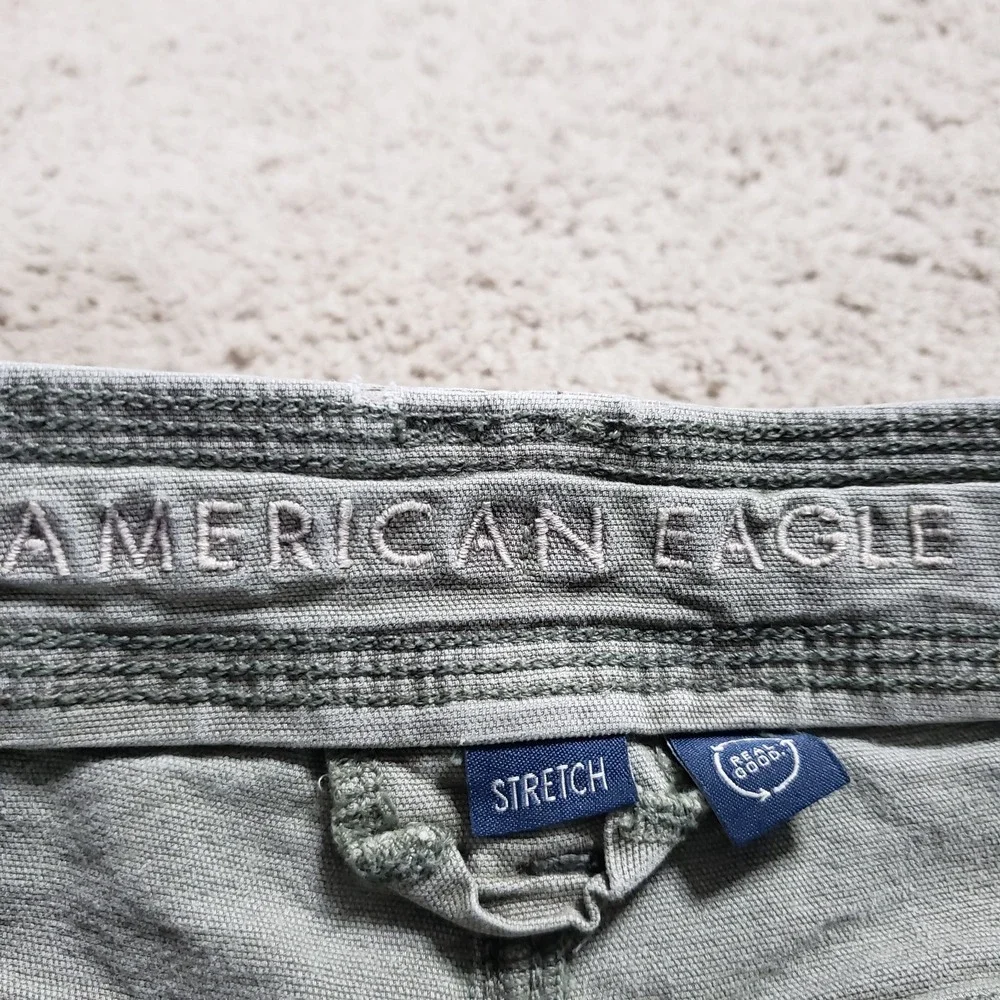 American Eagle Outfitters Women Pants 6 LONG Green Cargo Classic Bootcut - Picture 6 of 13
